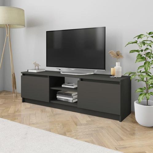 vidaXL Tv-meubel 120x30x35,5 cm bewerkt hout grijs, Maison & Meubles, Armoires | Mobilier de télévision, Envoi