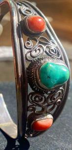 Koraal - Zilver - Armband - Armband Mongolië