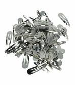 DIY Haarspeld Klikklak 5cm – Metaal – Zilver – Set van 100, Nieuw