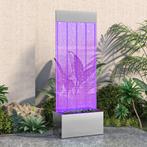 vidaXL Colonne à bulles avec LED RVB Inox et acrylique, Jardin & Terrasse, Pièces d'eau & Fontaines, Neuf, Verzenden
