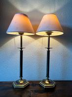 Lampe de table (2) - Lampes de table en laiton brillant et, Antiquités & Art