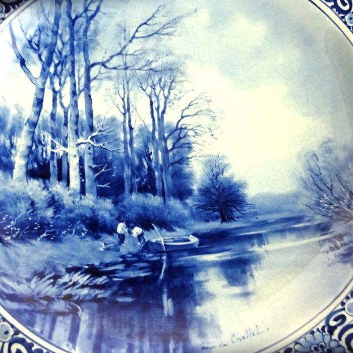 De Porceleyne Fles, Delft - F.J. Chattel - Wandbord -, Antiek en Kunst, Antiek | Glaswerk en Kristal