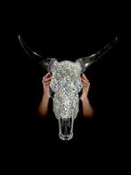 Geen minimumprijs - Prachtige koeienschedel met, Antiek en Kunst