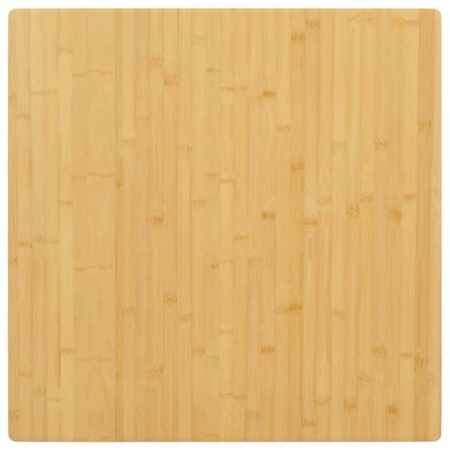 vidaXL Tafelblad 80x80x1,5 cm bamboe, Maison & Meubles, Pièces pour table, Envoi