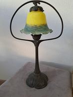 Art Nouveau stijl bureaulamp pâte de verre - Tafellamp -, Antiek en Kunst