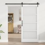 vidaXL Interne Deur met Glas ORKDALWit 93x202x4 cm, Doe-het-zelf en Bouw, Deuren en Vliegenramen, Verzenden, Nieuw