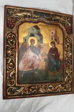 Icoon - Annunciatie - Hout - Met de hand geschilderd - XL -, Antiek en Kunst