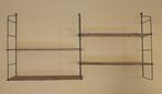 Wandrek - Metaal, Hout - Stringregal - Mid Century