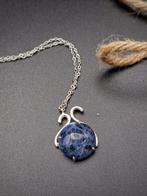 Juwel Frammento di blu handgemaakt in 925 zilver met