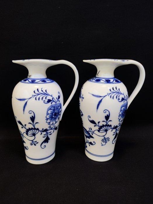 Meissen - Karaf (2) - Essig und Öl antik, je 0,3 Liter, Antiek en Kunst, Antiek | Glaswerk en Kristal