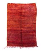 Grote antieke Marokkaanse Boujad tapijt – Handgeweven wollen