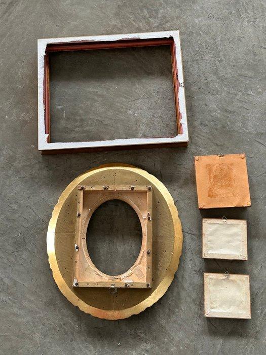 Lijst (5) - Hout, Hars, Glas - Set van lijsten, Antiek en Kunst, Curiosa en Brocante