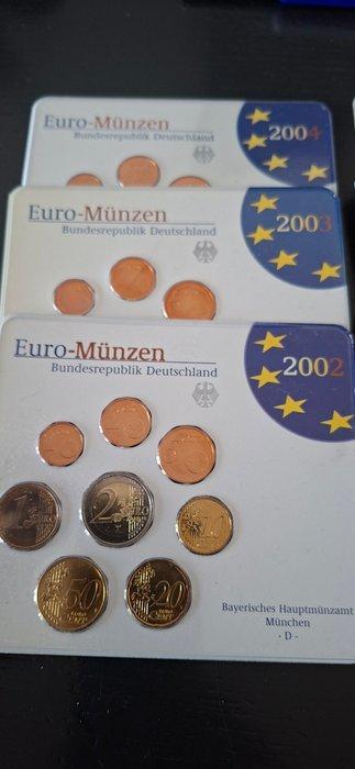 Duitsland. Year Set (BU) 2002/2015 (6 sets) (Zonder, Postzegels en Munten, Munten | Europa | Euromunten