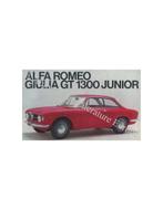 1966 ALFA ROMEO GIULIA GT 1300 JUNIOR BROCHURE ITALIAANS, Ophalen of Verzenden
