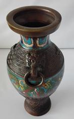 Vaas - Brons - Japan - Japanse Cloisonne Vaas (Zonder, Antiek en Kunst