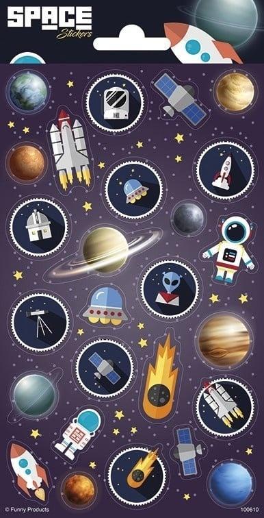 Ruimtevaart Stickers, Hobby en Vrije tijd, Feestartikelen, Nieuw, Verzenden