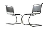 Knoll - Ludwig Mies van der Rohe - Stoel (2) - MR10 - leer,