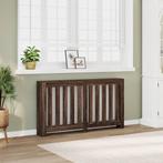 vidaXL Radiatorombouw 149x20x82 cm bewerkt hout bruin, Verzenden, Nieuw
