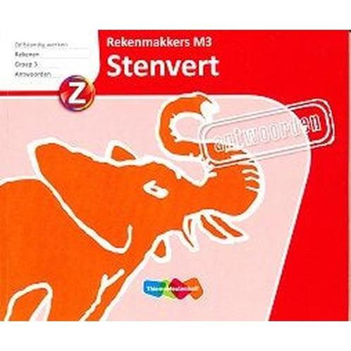 Stenvert Antwoorden Rekenmakkers M3 (rode kaft) groep 3, Boeken, Schoolboeken, Verzenden