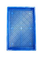 Stapelkrat 600x400x50mm geperforeerd blauw nieuw, Ophalen of Verzenden