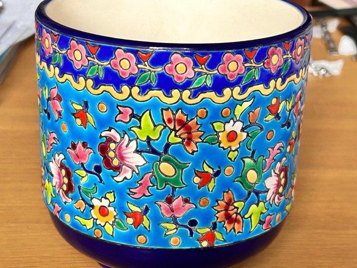 Longwy - longwy - Pot - Longwy - cache-pot Longwy, Antiek en Kunst, Antiek | Glaswerk en Kristal