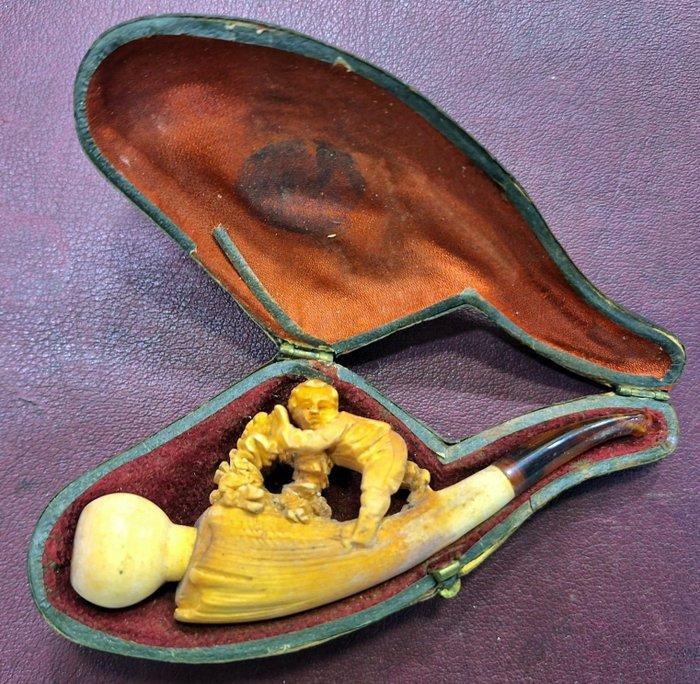 Zonder minimumprijs - Pijp - sepioliet (meerschaum) - (13), Verzamelen, Rookartikelen, Aanstekers en Luciferdoosjes