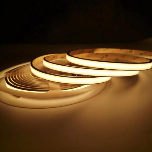 LED Strip COB - Losse 10 Meter Rol - 2700k - Warm wit - 24V, Maison & Meubles, Lampes | Autre, Envoi