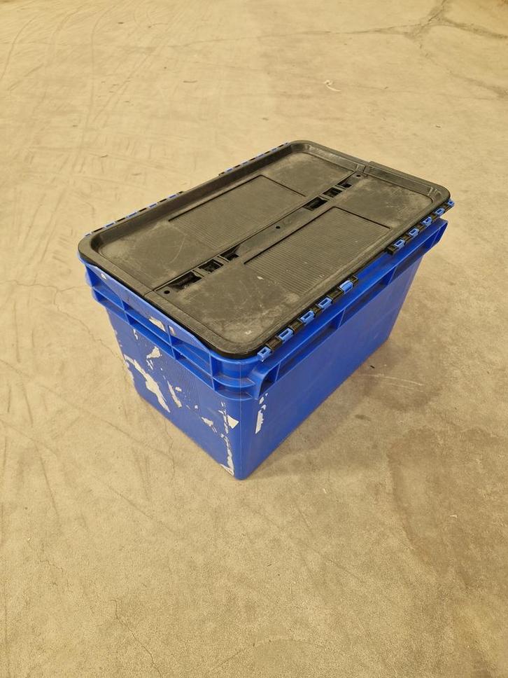 Distributiebak 600x400x374 mm 60L Nestbaar Stapelbaar blauw, Doe-het-zelf en Bouw, Overige Doe-Het-Zelf en Bouw, Ophalen of Verzenden