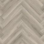Floorlife YUP Herringbone Visgraat PVC Plak light grey, Ophalen of Verzenden