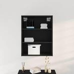 vidaXL Hangende Wandkast Zwart Eiken 69,5 x 32,5 x 90 cm, Huis en Inrichting, Verzenden, Nieuw