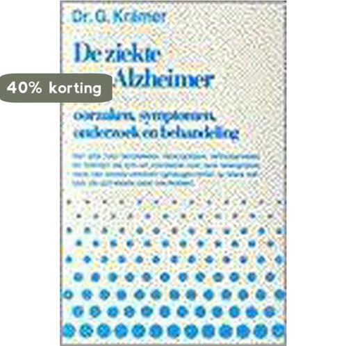 De ziekte van alzheimer 9789060304891 Günter Krämer, Boeken, Gezondheid, Dieet en Voeding, Gelezen, Verzenden
