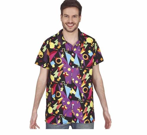 Zwarte Jaren 80 Blouse, Kleding | Heren, Carnavalskleding en Feestkleding, Nieuw, Verzenden