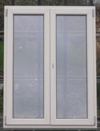 pvc raam , chassis , venster 114 x 151 creme / eik, Bricolage & Construction, Raamkozijn, Ophalen of Verzenden