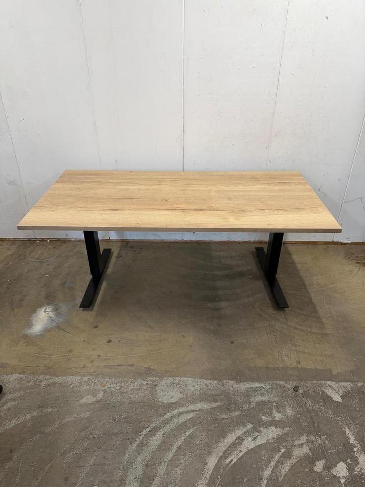 200x Refurbished Zit Sta Bureau Zwart (Aanbieding), Huis en Inrichting, Bureaus, Stabureau, Zo goed als nieuw, Elektrisch, In hoogte verstelbaar