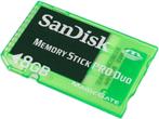 Sandisk Memory Stick Pro Duo 8GB MagicGate Rood, Ophalen of Verzenden, Zo goed als nieuw