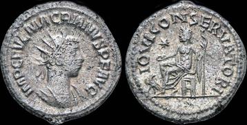 260-261ad Roman Macrianus, usurper billon antoninianus Ju..., Verzenden
