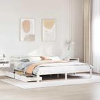 vidaXL Bedframe met lades massief grenenhout wit 180x200 cm, Huis en Inrichting, Slaapkamer | Bedden, Verzenden, Nieuw