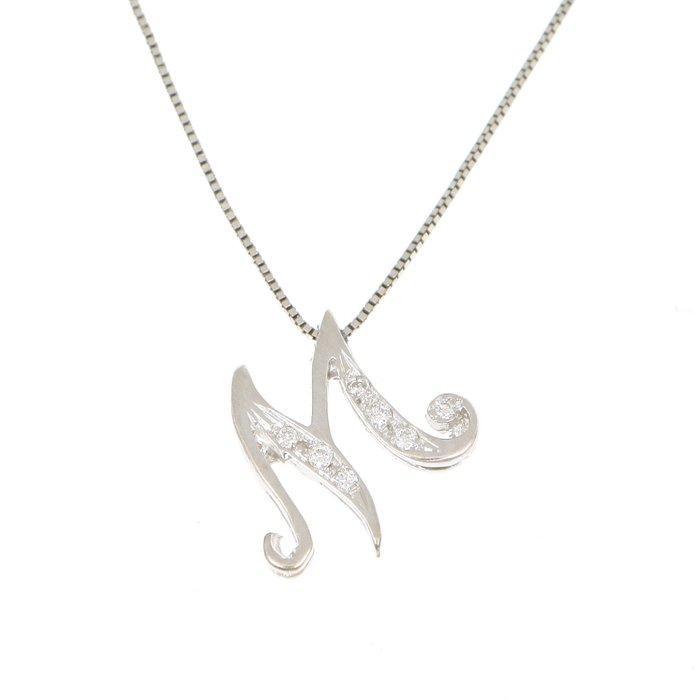 Zonder Minimumprijs - Halsketting - 18 karaat Witgoud, Handtassen en Accessoires, Kettingen