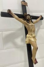 Ornato OLOT - sculptuur, Cristo crucificado - 72 cm - Hout,, Antiek en Kunst