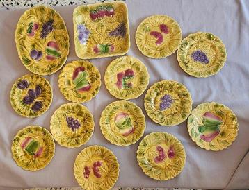 Sarreguemines - Service à dessert (14) - Céramique - service, Antiquités & Art