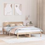 vidaXL Bedframe met hoofdeinde Naturel 140 x 200 cm, Huis en Inrichting, Slaapkamer | Bedden, Verzenden, Nieuw