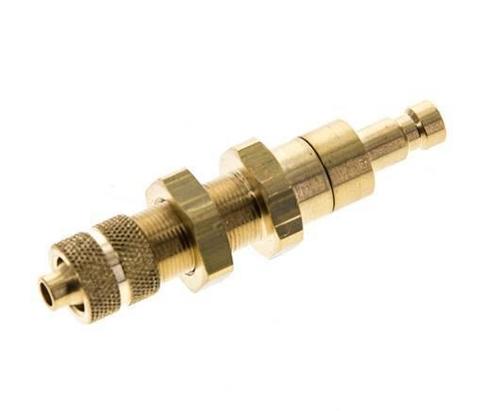 Messing DN 2.7 (Micro) Luchtkoppeling Insteeknippel 4x6 mm, Doe-het-zelf en Bouw, Overige Doe-Het-Zelf en Bouw, Verzenden