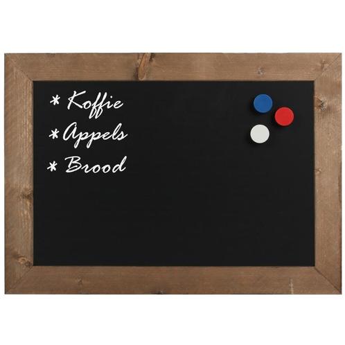Krijtbord Magnetisch Hout Bruin 40x50 cm, Huis en Inrichting, Woonaccessoires | Lijsten, Verzenden
