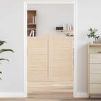 vidaXL Draaideuren louvredesign 2 paar 100x100 cm massief, Doe-het-zelf en Bouw, Verzenden, Nieuw