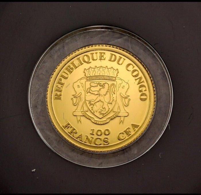 Congo. 100 Francs 2017 0,5 gr (Zonder Minimumprijs), Postzegels en Munten, Munten | Europa | Niet-Euromunten