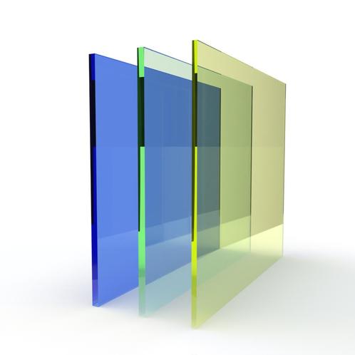 Enkel glas gekleurd 10 mm grijs, Bricolage & Construction, Vitres, Châssis & Fenêtres, Envoi