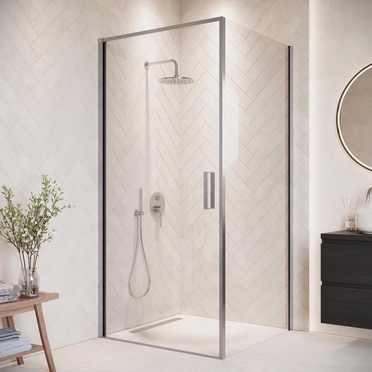 Douchecabine Alava 80 x 80 x 190 cm Chroom, Doe-het-zelf en Bouw, Sanitair, Nieuw, Verzenden