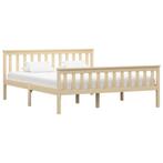 vidaXL Cadre de lit bois clair bois de pin massif, Maison & Meubles, Chambre à coucher | Lits, Neuf, Verzenden