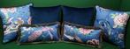 Ensemble de coussins avec tissu « Sanderson », rembourrage