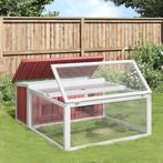 vidaXL Konijnenhok 117,5x97x47,5 cm massief grenenhout, Dieren en Toebehoren, Verzenden, Nieuw